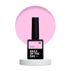 NAILSOFTHEDAY Bottle gel 08 - chlodno-różowy żel do wzmocnienia i naprawy, 10 ml